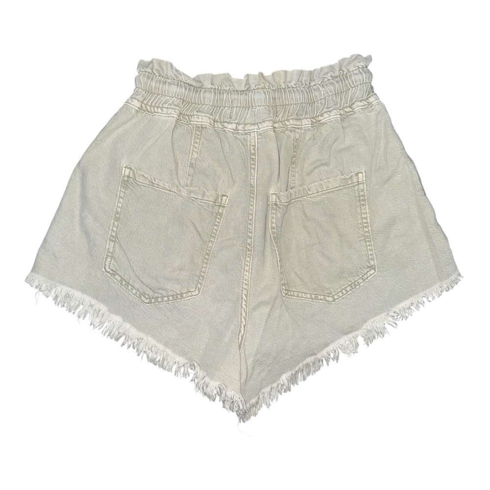 We the Free People Kalani Shorts XS Green Paperbag Pull On Frayed Boho Festival - Picture 2 of 8